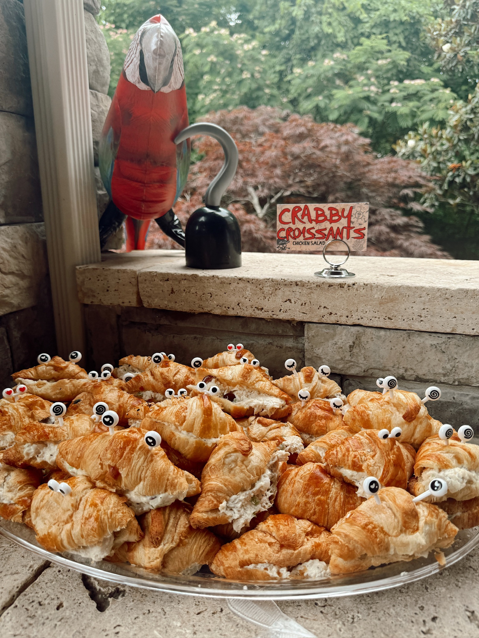 Pirate themed Birthday Party / “Crabby Croissants” / decorative baking eyes / inflatable parrot / pirate hook / kids birthday party 

#LTKKids #LTKParties #LTKFindsUnder50