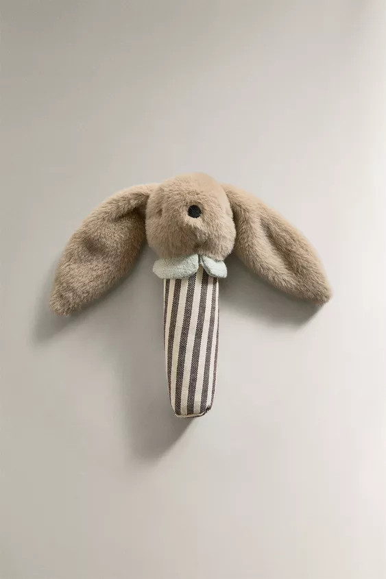 KIDS RABBIT PLUSH TOY RATTLE | Zara Canada