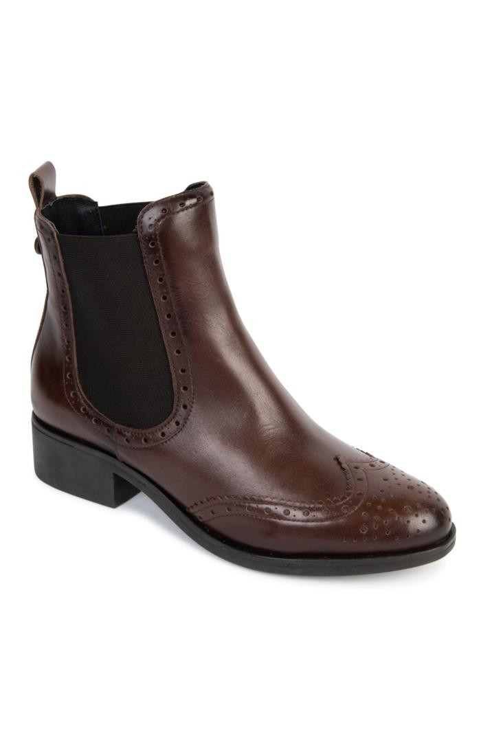Ladies Leather Brogue Chelsea Boot | The House of Bruar