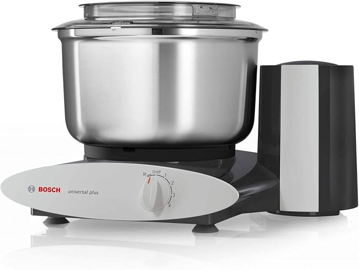 Bosch Universal Plus Stand Mixer with Stainless Steel Bowl with NutriMill Dough Hook Extender Bun... | Amazon (US)
