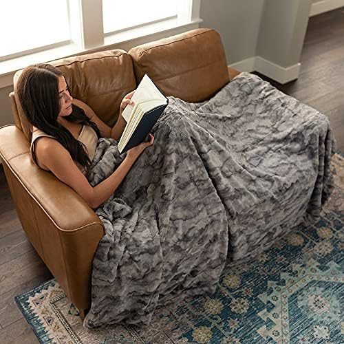 Oversized Softest Warm Elegant Cozy Faux Fur Home Throw Blanket 60" x 80" by Graced Soft Luxuries, M | Amazon (US)