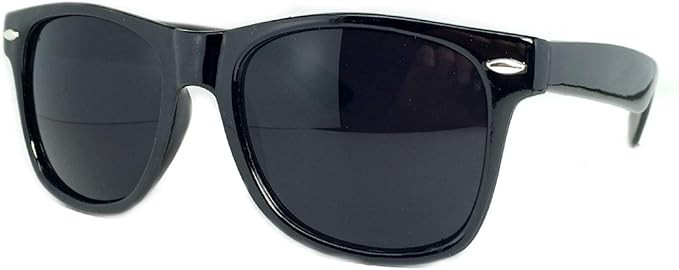 Sunglasses Classic 80’s Vintage Style Design (Black Gloss, Super Dark)…… | Amazon (US)