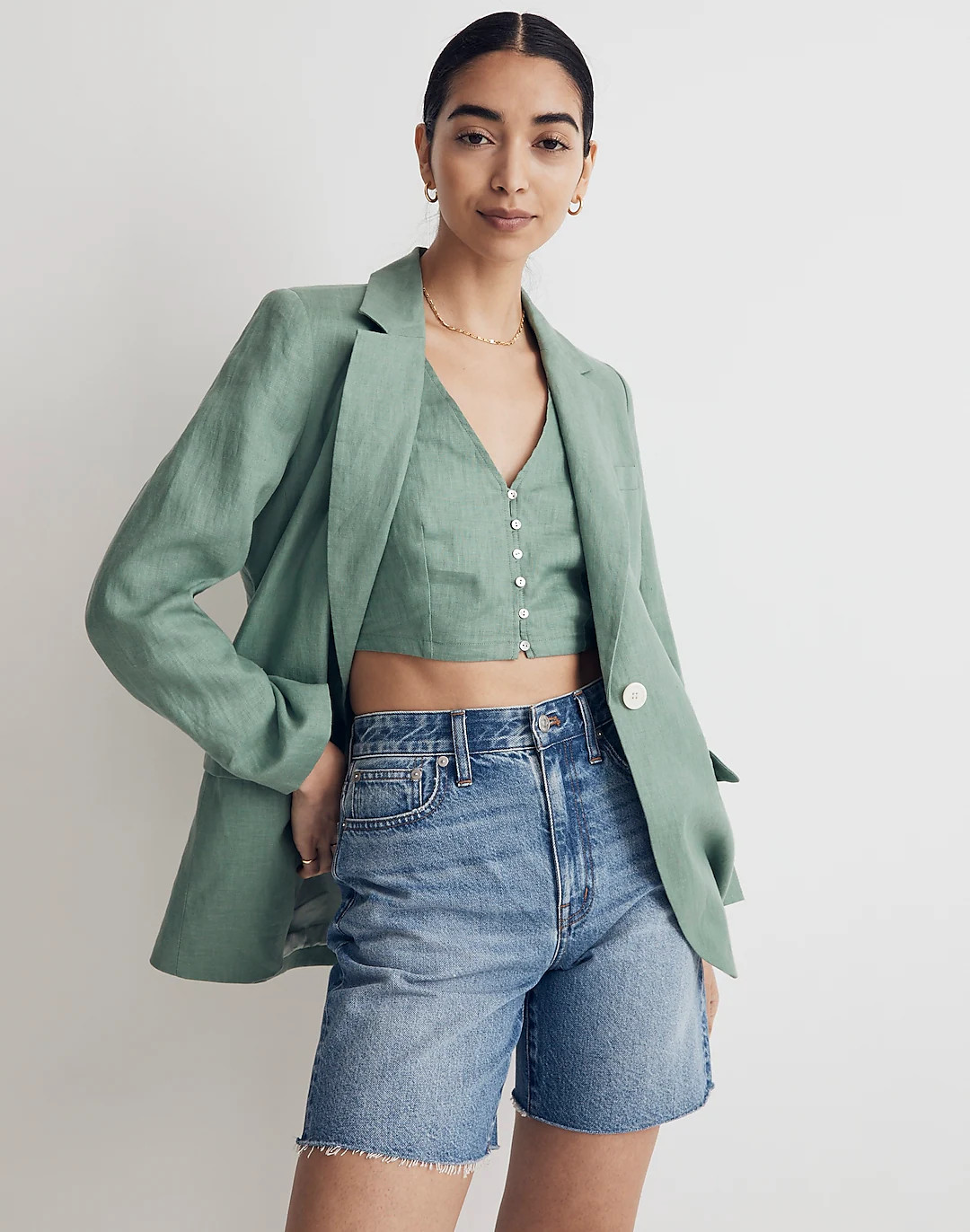 The Larsen Blazer in 100% Linen | Madewell