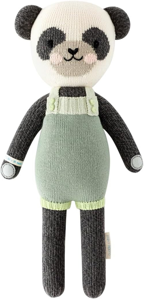 cuddle + kind Paxton The Panda Little 13" Hand-Knit Doll – 1 Doll = 10 Meals, Fair Trade, Heirl... | Amazon (US)