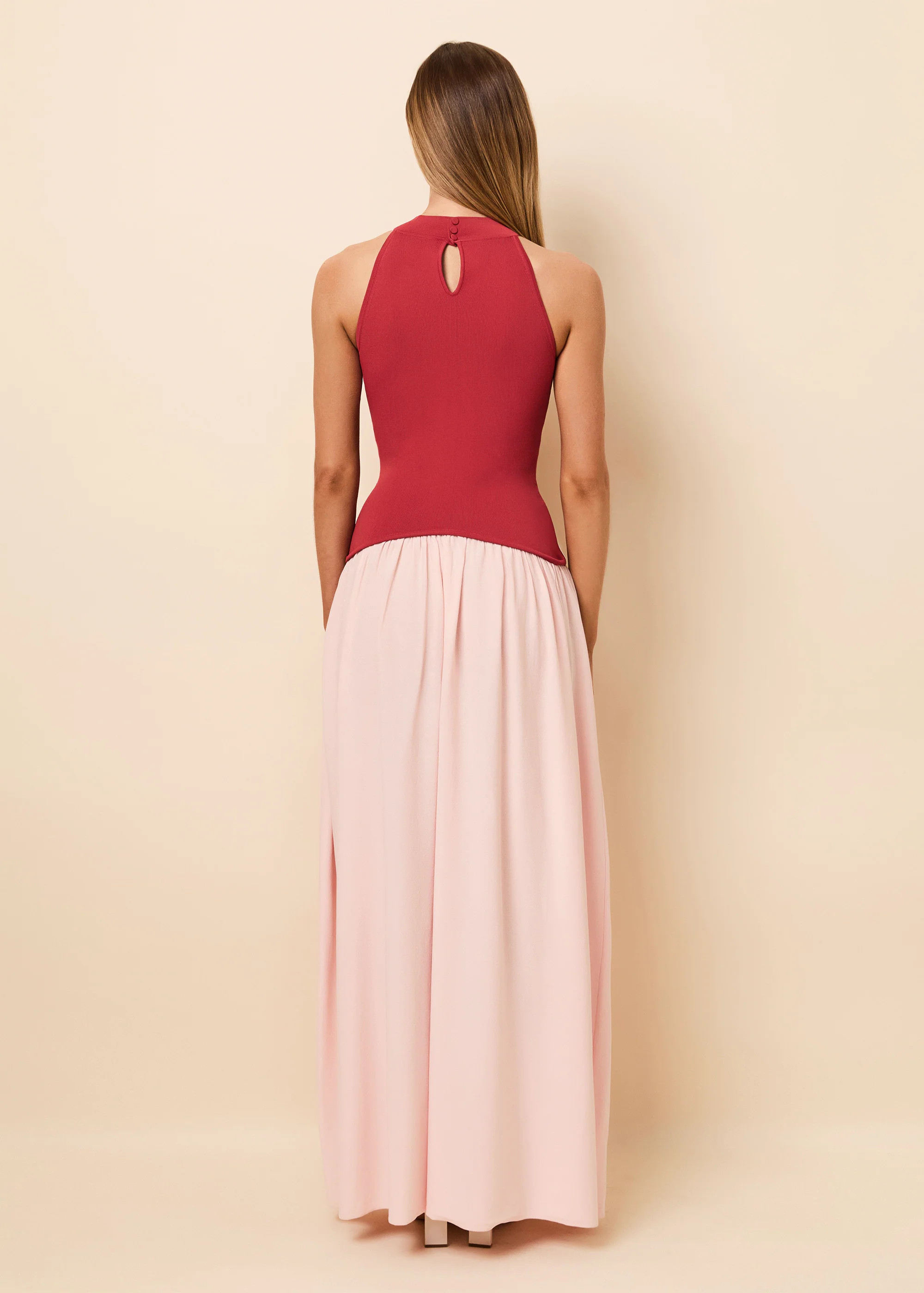 Isola Dress Rooftop Red / Sandbar | Solid & Striped