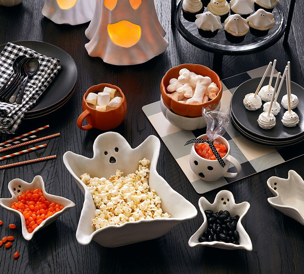 Gus the Ghost Stoneware Snack Bowls - Set of 4 | Pottery Barn (US)