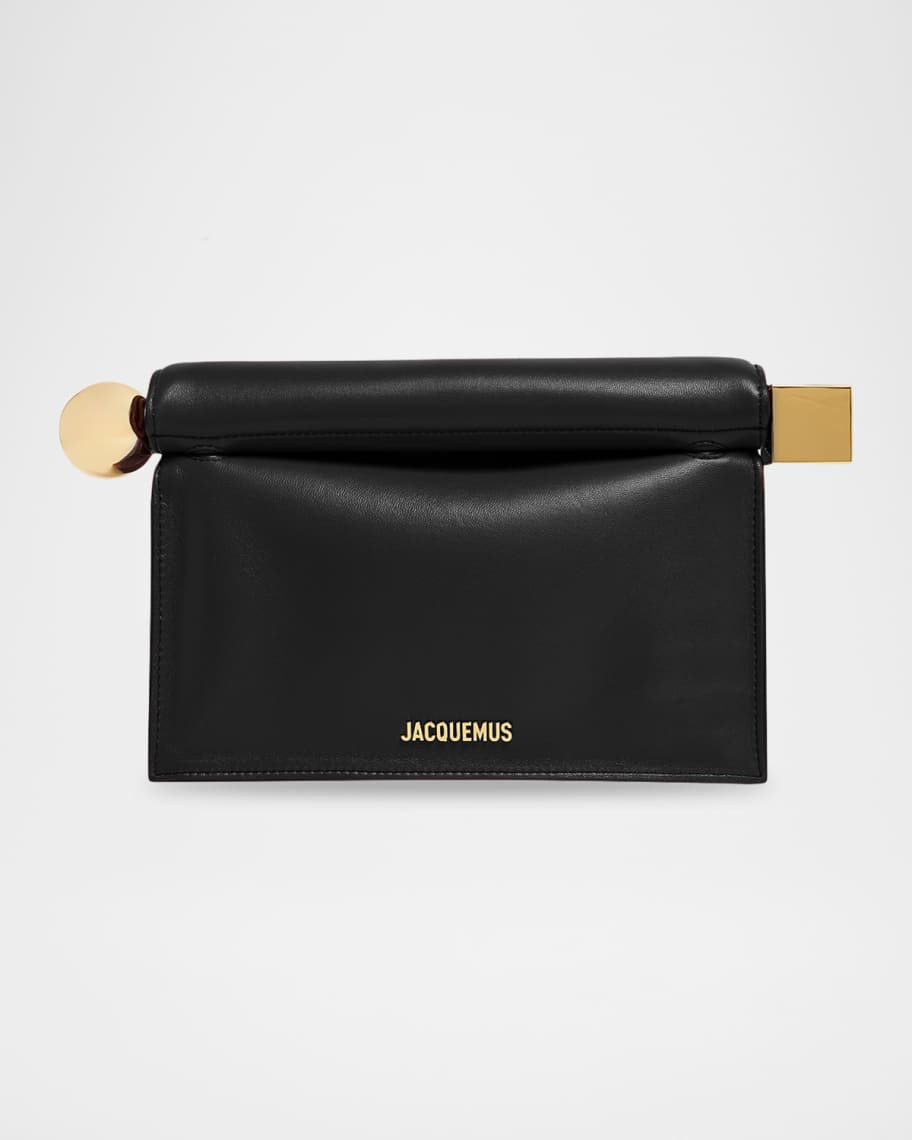 Jacquemus La Pochette Rond Clutch Bag | Neiman Marcus