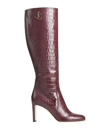 Jimmy Choo Woman Boot Burgundy Size 8.5 Soft Leather | YOOX (US)