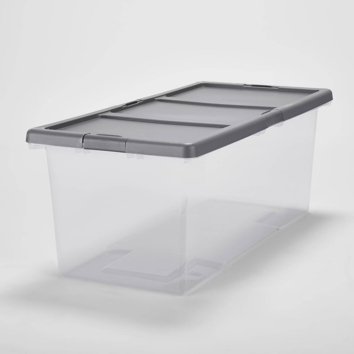 Extra Large Latching Clear Storage Box - Brightroom™: Stackable Utility Tote with Built-In Hand... | Target