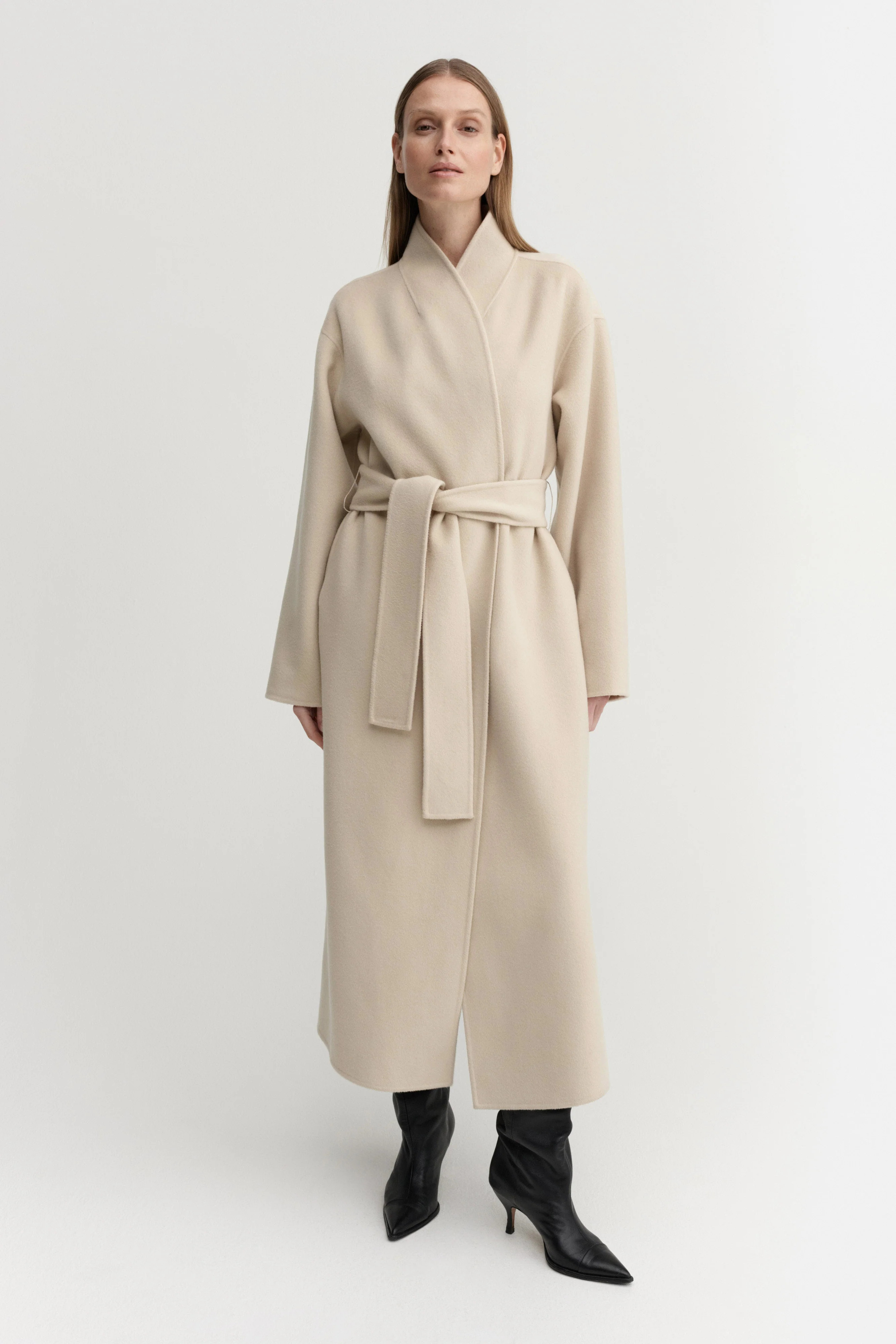 Mara Doublé Coat, sand | Almada Label