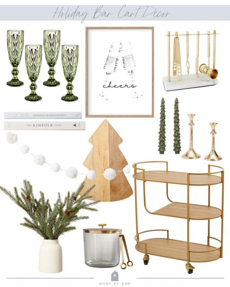 Holiday bar cart decor ideas!

#LTKhome #LTKHoliday