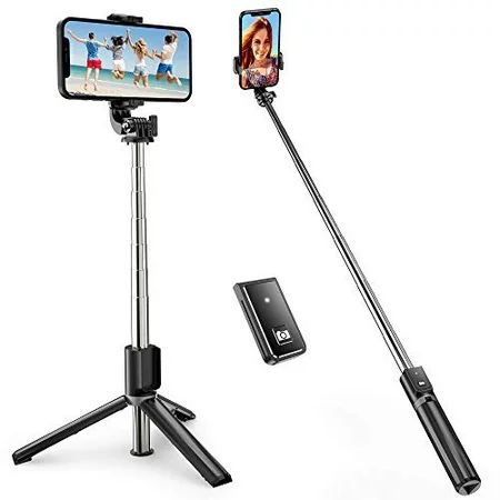 ATUMTEK 40 Selfie Stick Tripod Extendable Bluetooth Selfie Stick with Wireless Remote for iPhone 13/ | Walmart (US)