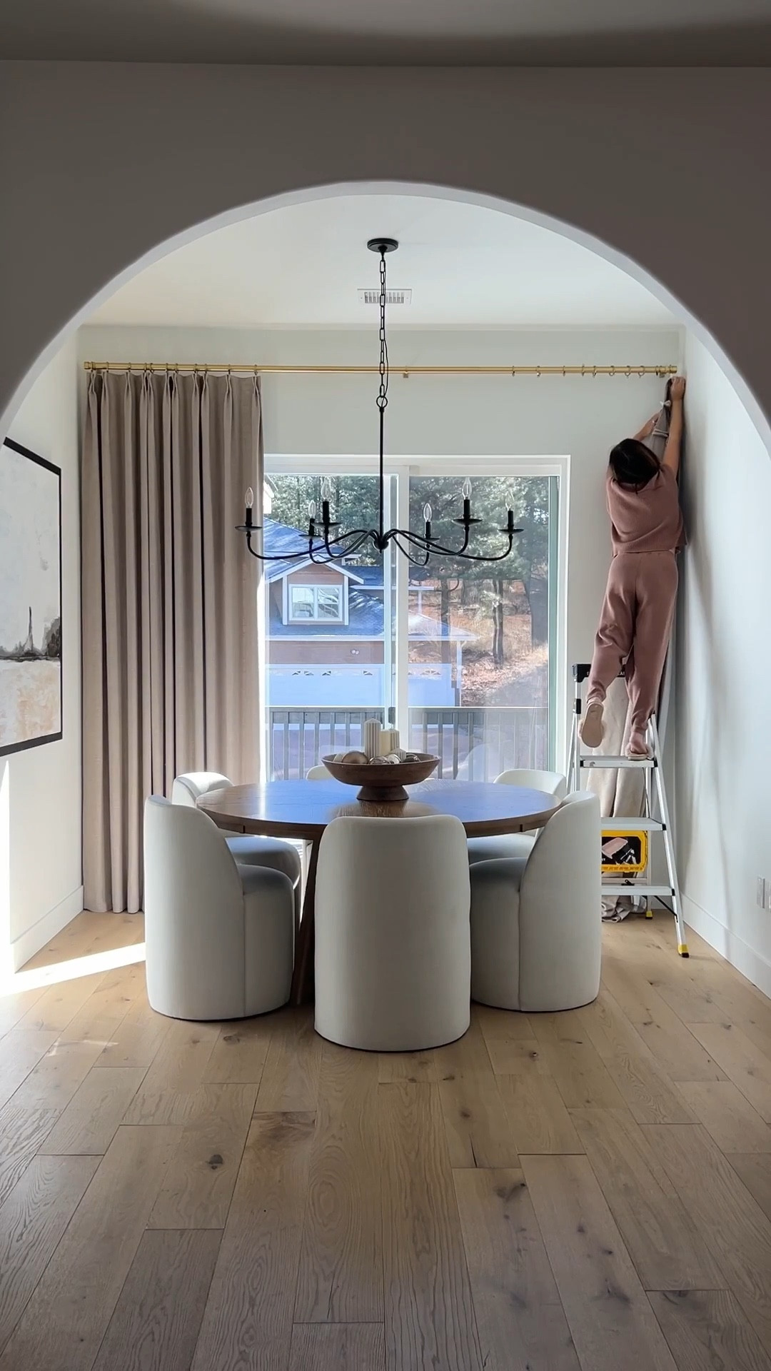 *Comment: send links 
For details of my exact curtains 🔗 to be sent to your DM's or you can click the 🔗 in my bio shop

Use code: Elpeterson 
For 15% off sitewide!

Elevate your space with these beautiful custom curtains #customcurtains #curtains

***USE my Coupon code: ELPETERSON
For 15% OFF sitewide!

Here's the details:
-  Color: Burlywood Birch
-  Product: Liz Polyester Linen drape
-  Header style: Pinch Pleat
-  Single panel 109"x46"
-  Memory shaped training
-  Liner: Room darkening
 

#LTKHome