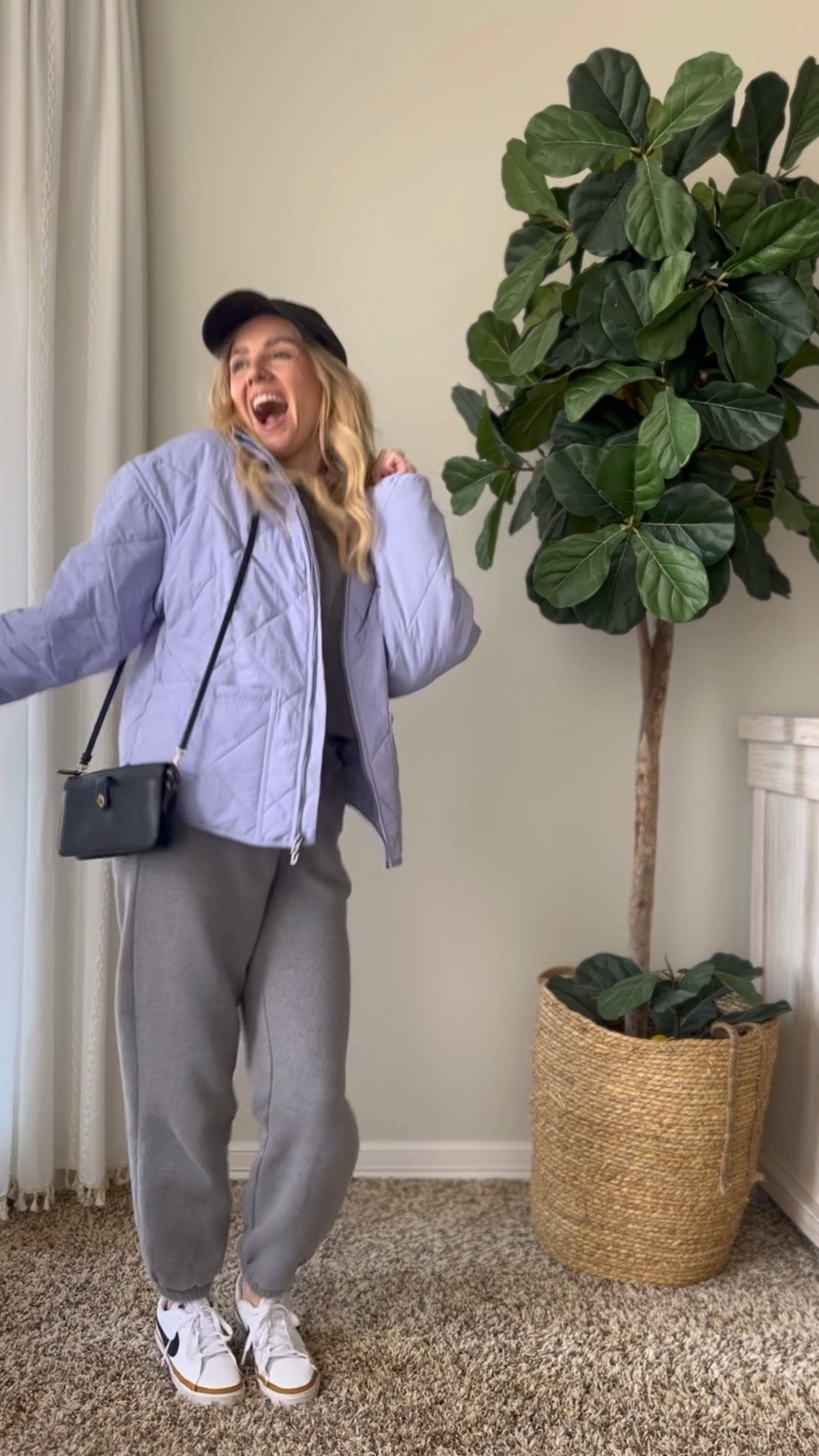 Who said you can’t be comfy and cute all at the same time? Catch me wearing this all Christmas break long. 

Sweats, jacket, and hat: @target 
Shoes: @nike 
Purse: @coach

#LTKfindsunder50 #LTKSeasonal #LTKVideo