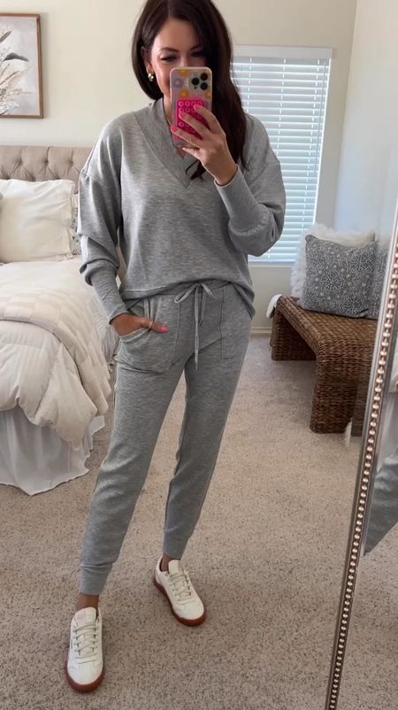 To shop comment NEED IT ❣️ these viral Walmart matching sets were too good not to try in my more colors + styles! If you missed me sharing the black, check a few reels back😊
.
.
These are insanely soft & so easy to throw on for everyday! Loungewear lovers, you need these👏🏻 even more colors + styles online! Grab them before they sell out AGAIN! 
.
.
SIZING—run tts! I went medium up top & xs in the bottoms
.
.
#walmartfashion #walmartfinds #walmarthaul #athleisure #momstyle #ltkstyletip #ltkfindsunder50 

#LTKSeasonal #LTKStyleTip #LTKFindsUnder50