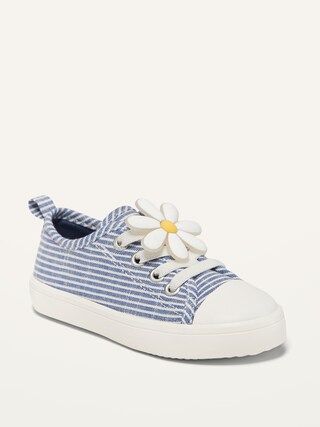 Unisex Striped Daisy Sneakers for Toddler | Old Navy (US)