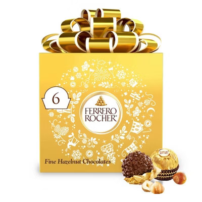 Ferrero Rocher Christmas Chocolate Gift Box - 2.6oz/6ct | Target
