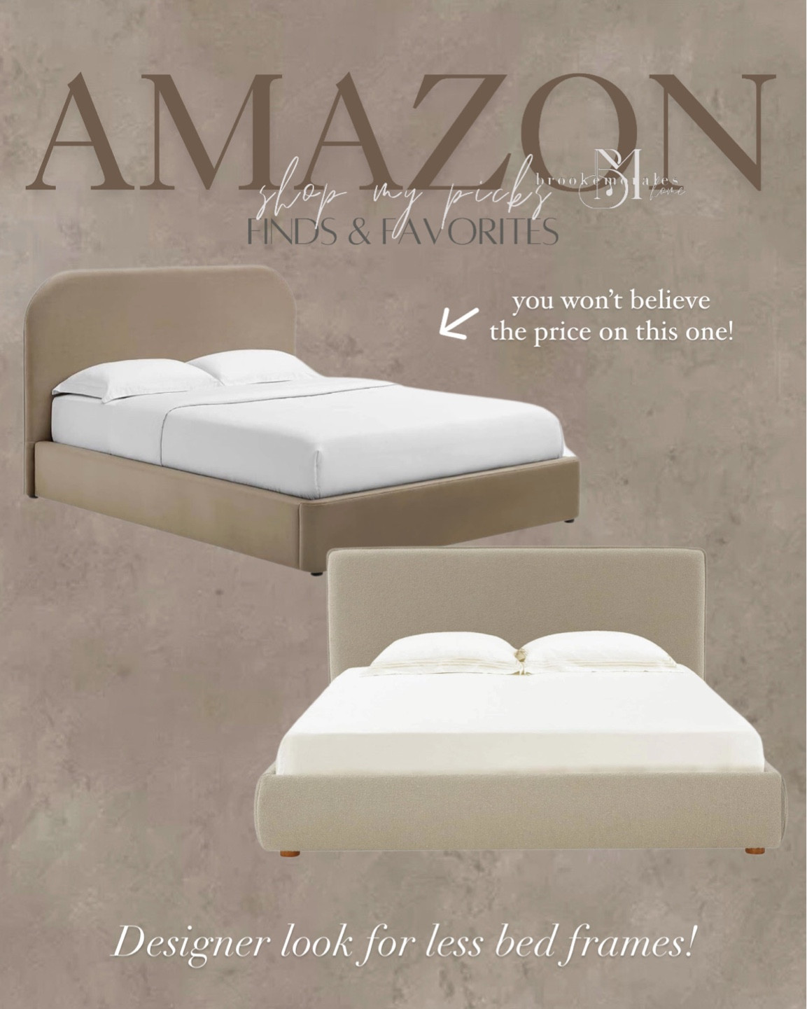 Designer look for less bed frames! You won’t believe the price on the left one. 

#LTKStyleTip #LTKSaleAlert #LTKSeasonal