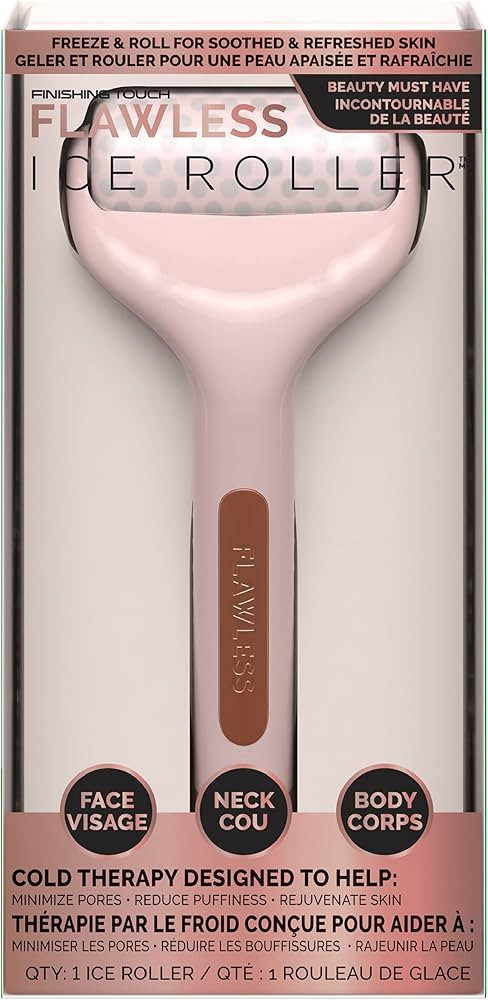 Finishing Touch Flawless Ice Roller for Face, Neck and Body, Rose Gold | Amazon (CA)