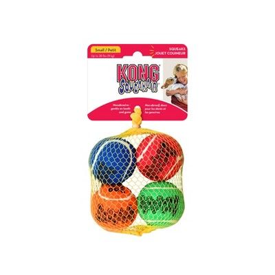 KONG SqueakAir Tennis Ball Dog Toy - S - 4ct | Target