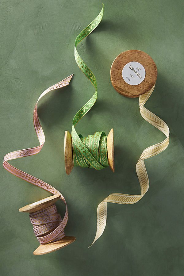 Cindy Shimmer Ribbon By Anthropologie in Gold | Anthropologie (US)