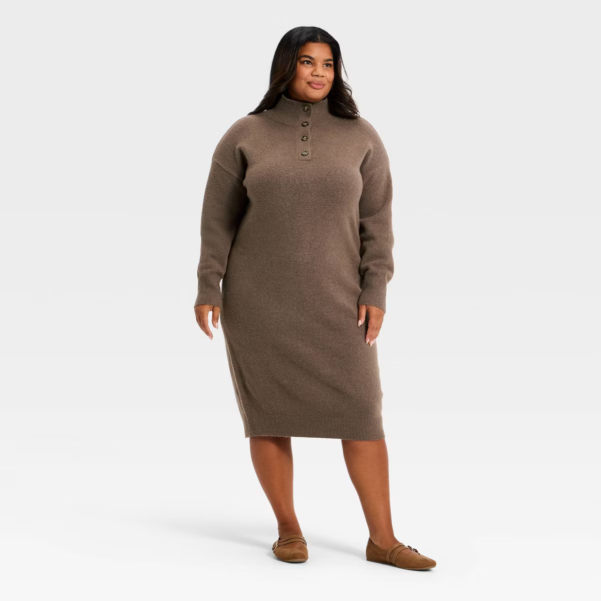 Women's Long Sleeve Midi Sweater Dress - Universal Thread™ | Target