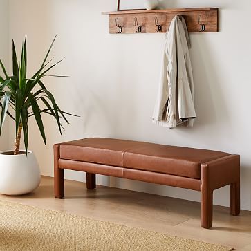Shown in Saddle Leather, Nut | West Elm (US)