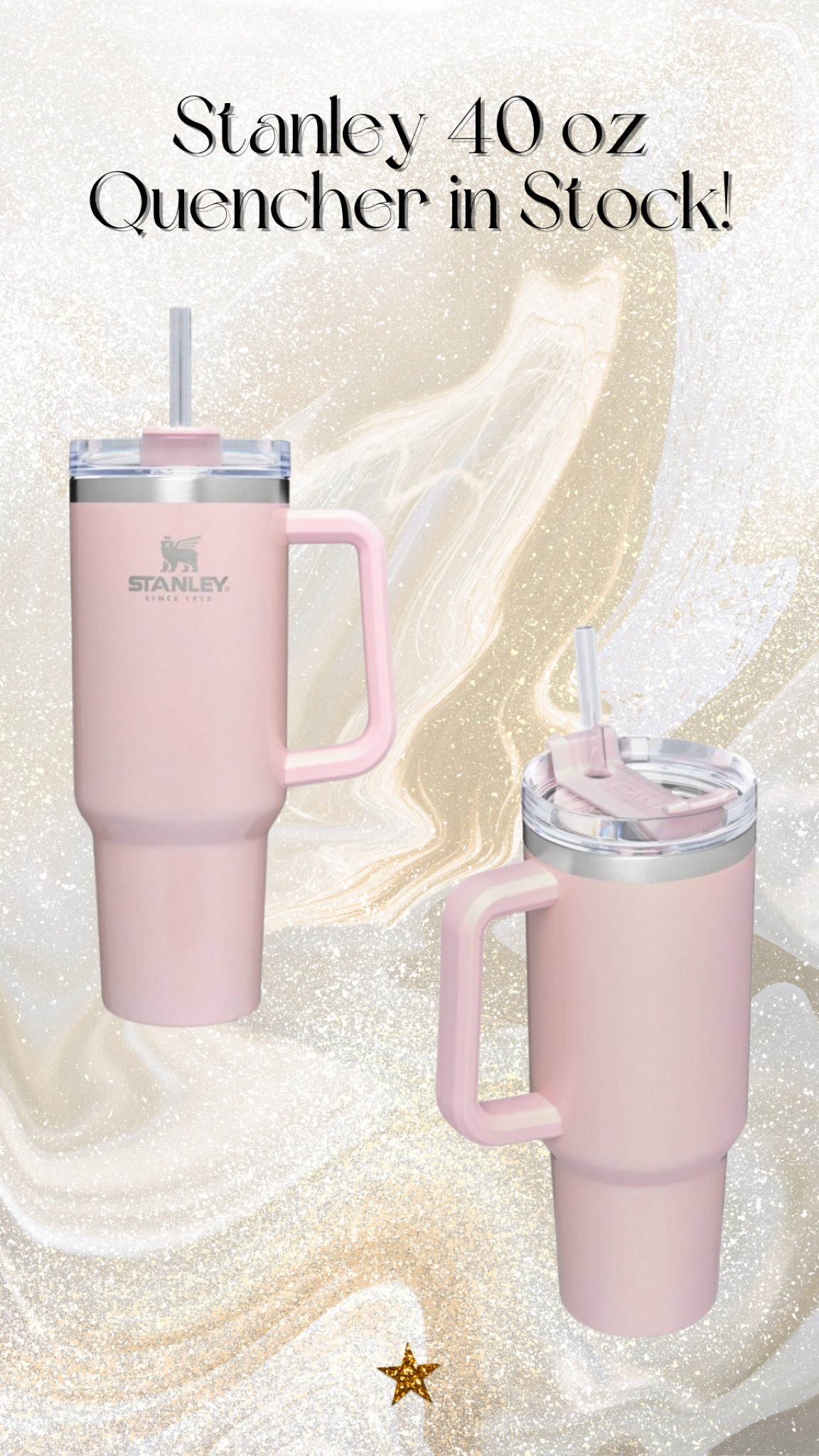 Stanley 40 oz quencher in Pink Pearlescent color in stock at Target!! RUN DON’T WALK! 

#LTKFind #LTKGiftGuide #LTKunder50