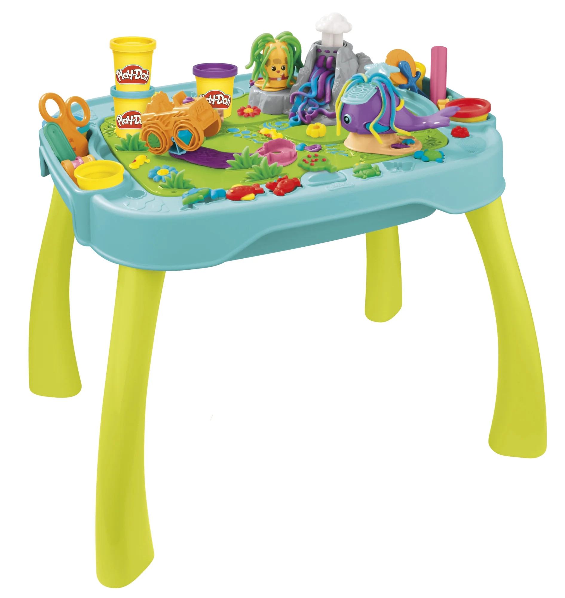 Play-Doh All-in-One Creativity Starter Station Activity Table Playset, 15 Accessories & 6 Colors,... | Walmart (US)