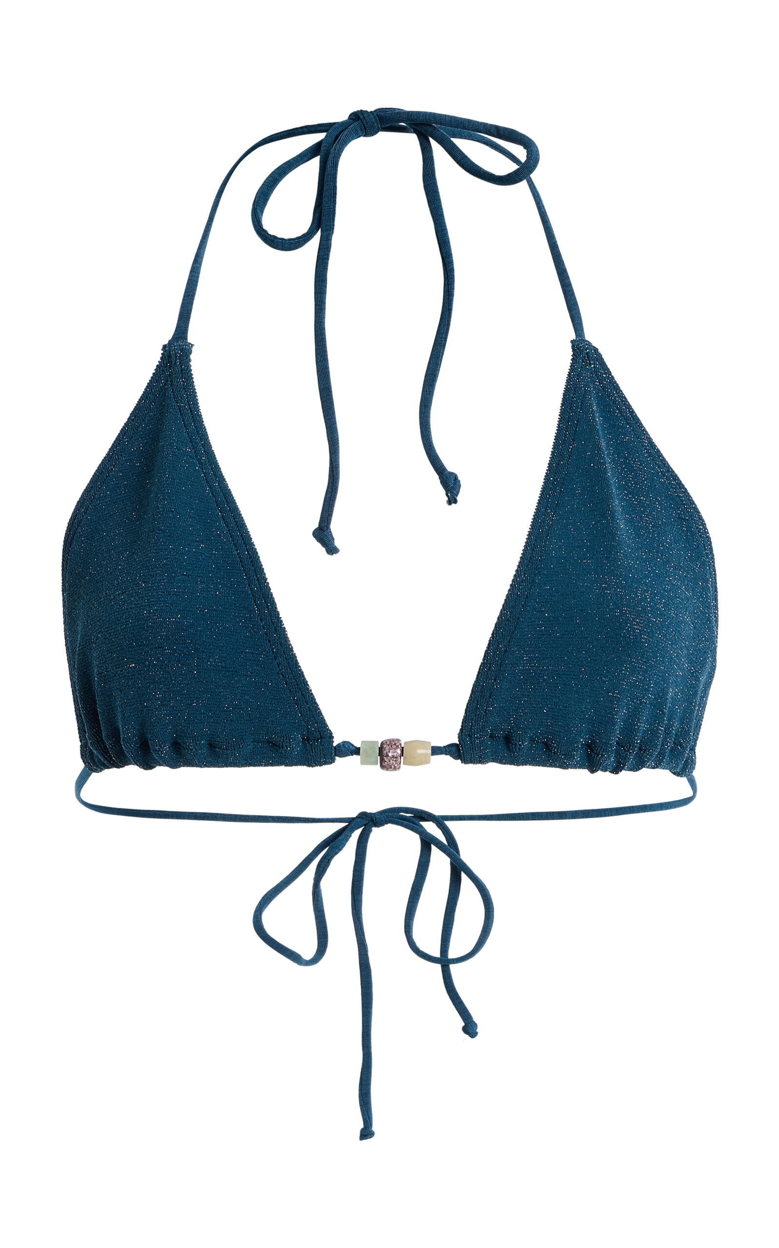 Ingrid Beaded Shimmer Bikini Top | Moda Operandi (Global)