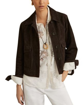 Hanson Suede Trucker Jacket | Bloomingdale's (US)