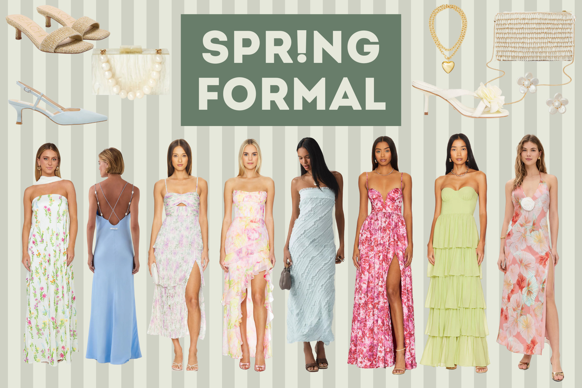 Spring Formal Dresses! So cute. In love with these floral prints. Floral maxi dress, wedding guest, prom, formal, sorority, maxi, ball, seasonal, fancy, spring, summer, easter 

 #LTKSeasonal #LTKStyleTip #LTKWedding