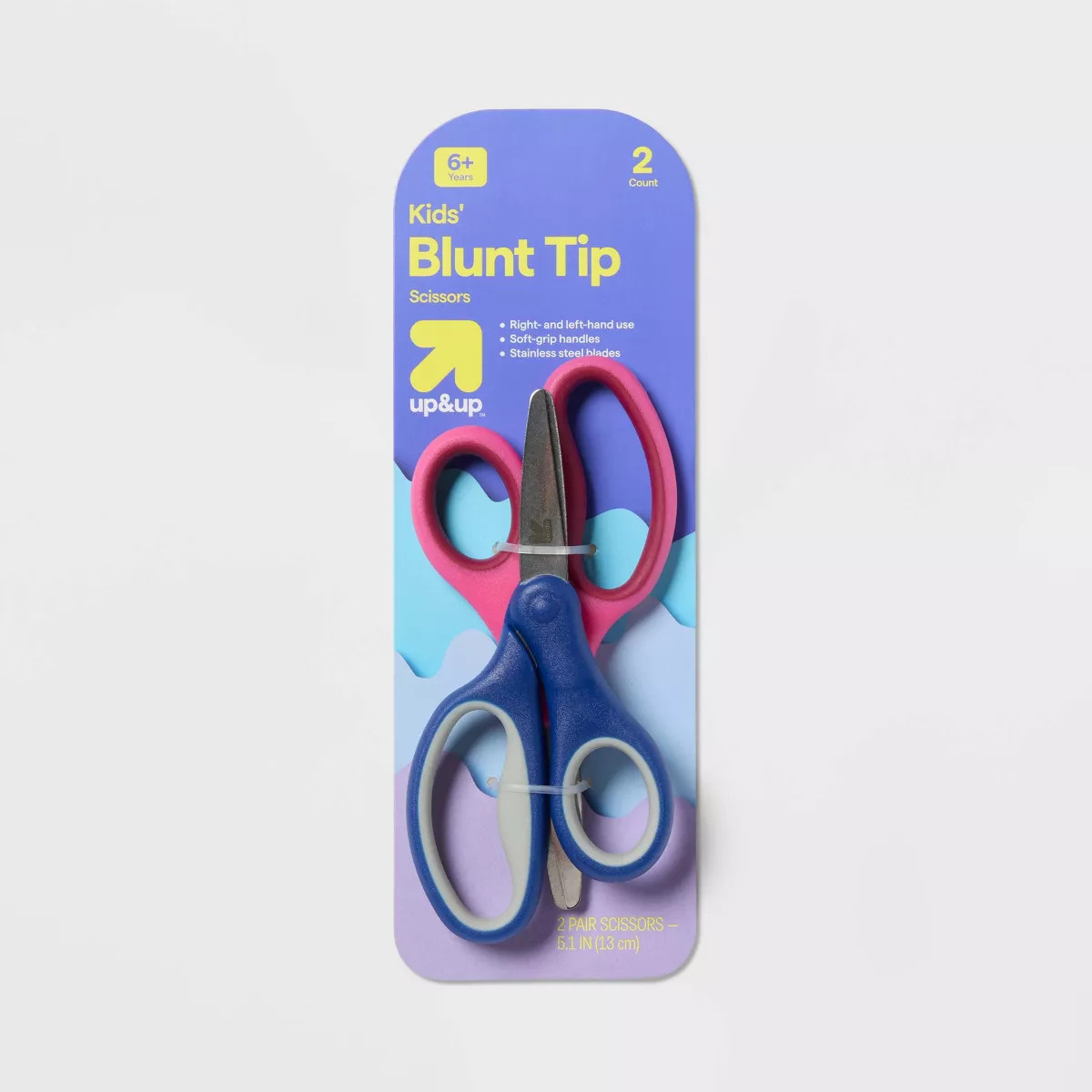 2ct Kids' Scissors Blunt Tip Pink/Blue - up&up™ | Target