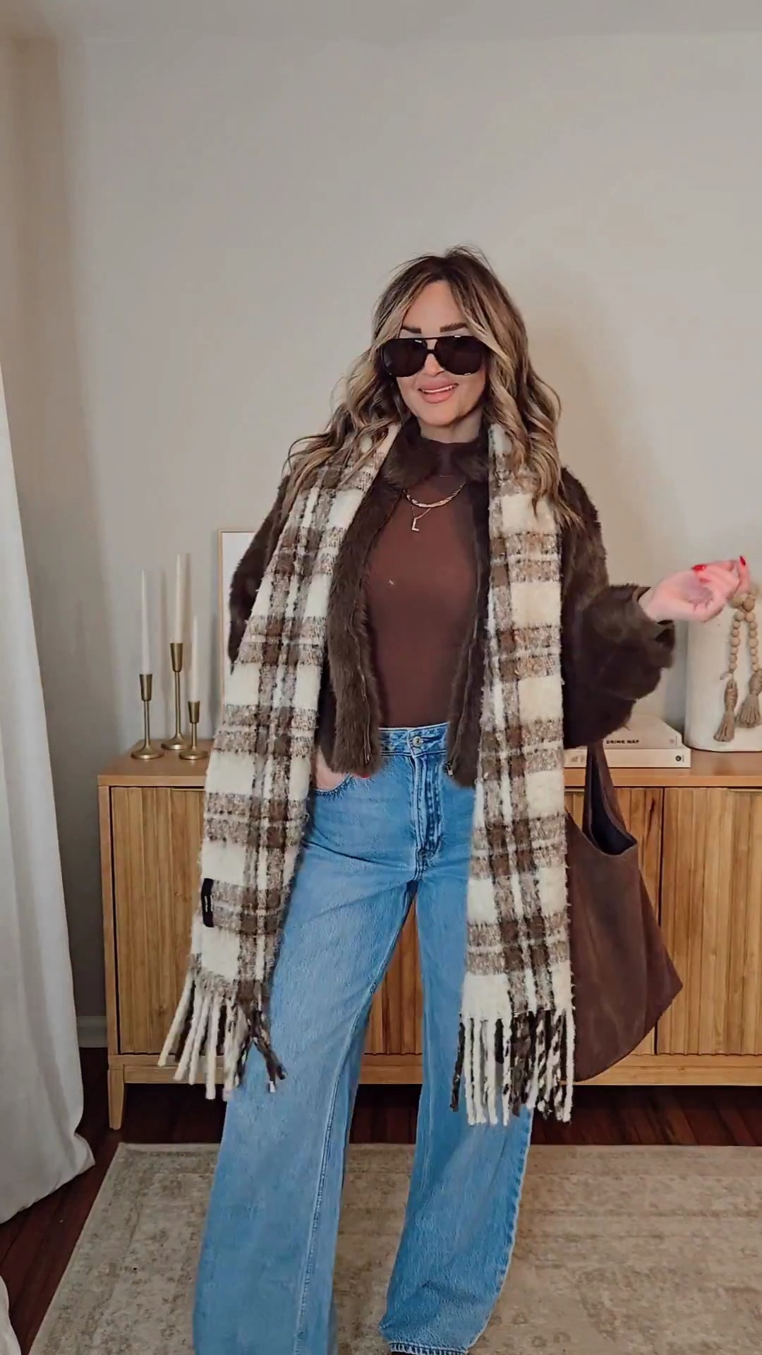 fall outfit & casual thanksgiving outfit idea! size M bodysuit, size 27 long denim

#LTKFindsUnder100 #LTKStyleTip