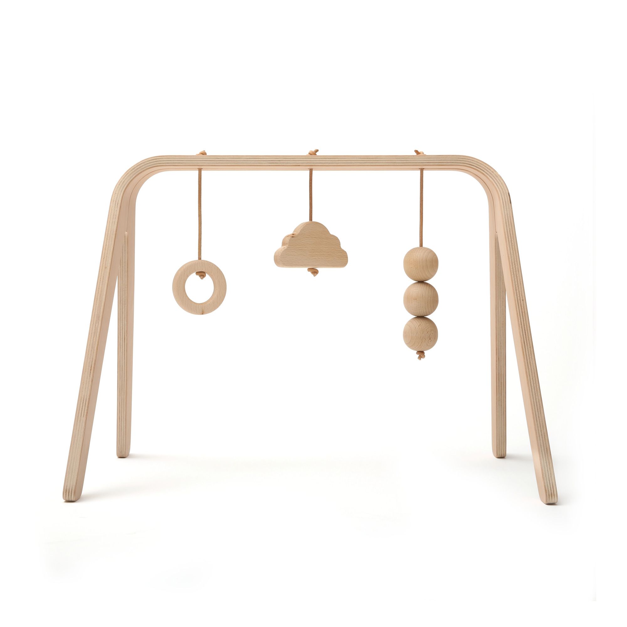 Naho Wooden Activity Arch with 3 Hanging Accessories Charlie Crane Design Baby | Smallable DE