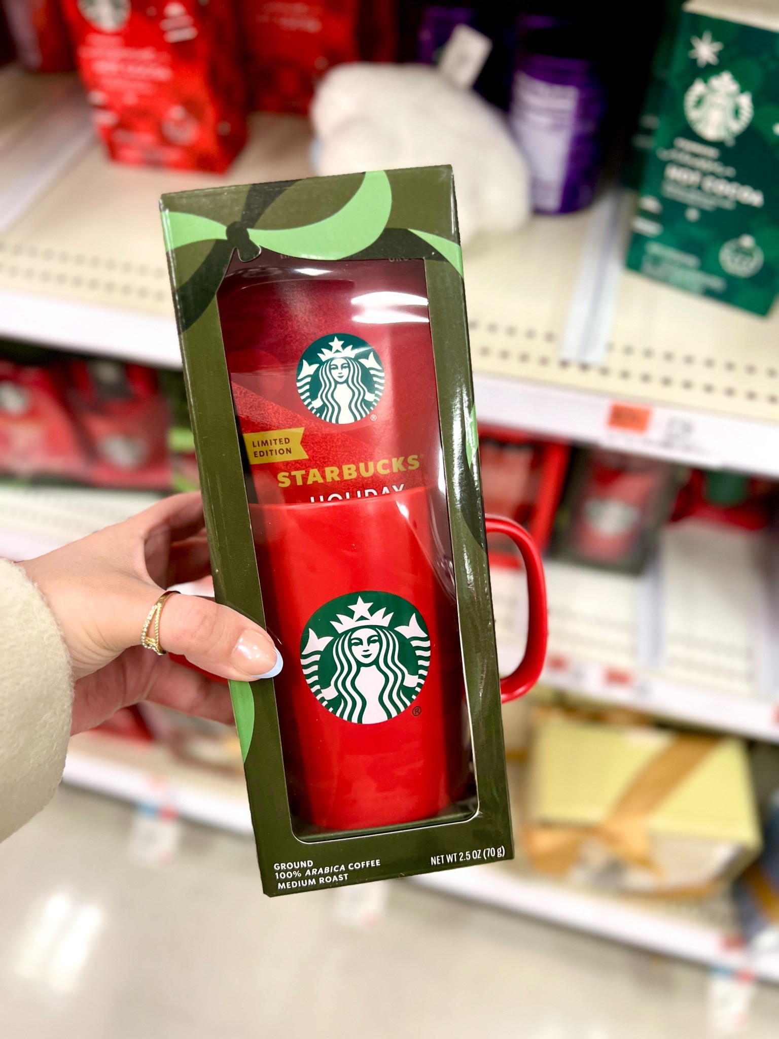 Starbucks Red Tall Mug with Holiday Blend Medium Roast Ground Coffee Gift Set - 2.5oz/2pc

#LTKGiftGuide #LTKFindsUnder50 #LTKHoliday