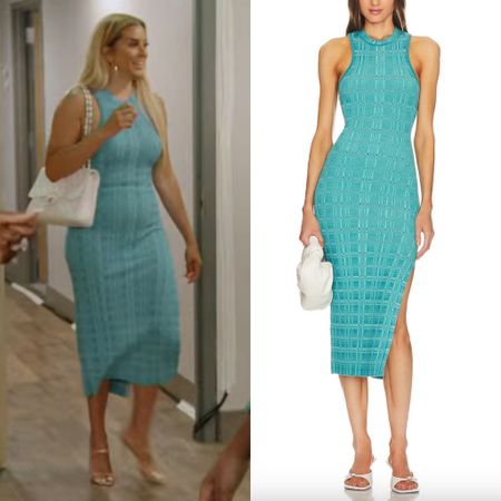 Robyn Dixon’s Turquoise Knit Dress