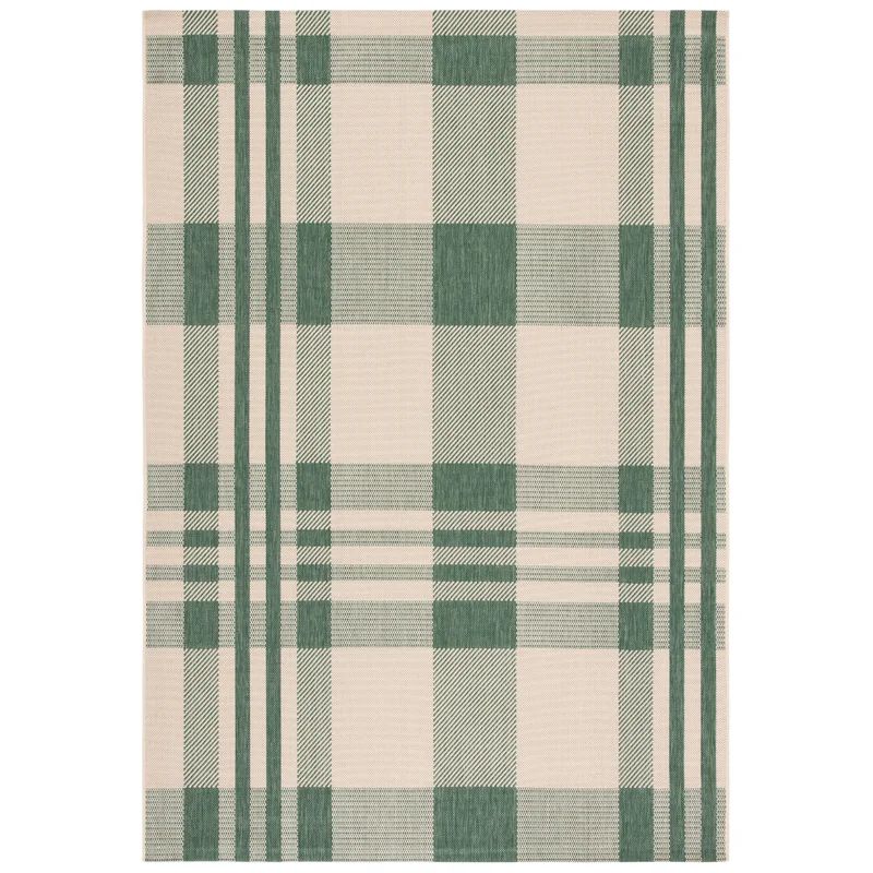 Andreya Green/Beige Indoor/Outdoor Rug | Wayfair North America