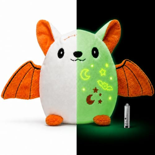 Vvinca Glow in the Dark Bat Plush Toy for Kids UV Doodle Stuffed Animal | Amazon (US)