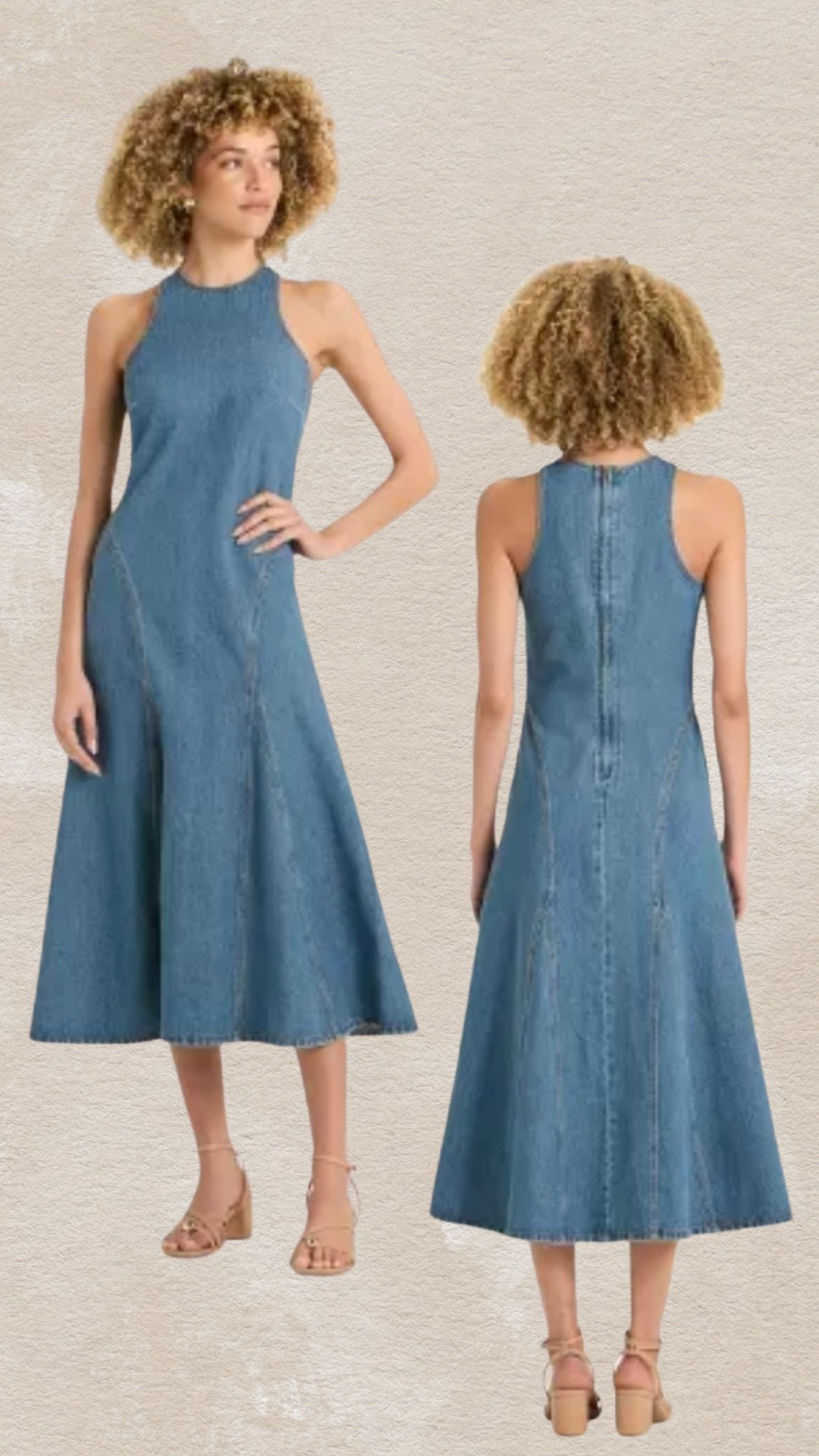 Denim dress 

#LTKOver40 #LTKStyleTip #LTKSummerEdit
