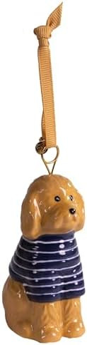 Draper James Ceramic Christmas Ornament, Golden Doodle/Retriever Tree Ornament for Holidays, Gold... | Amazon (US)