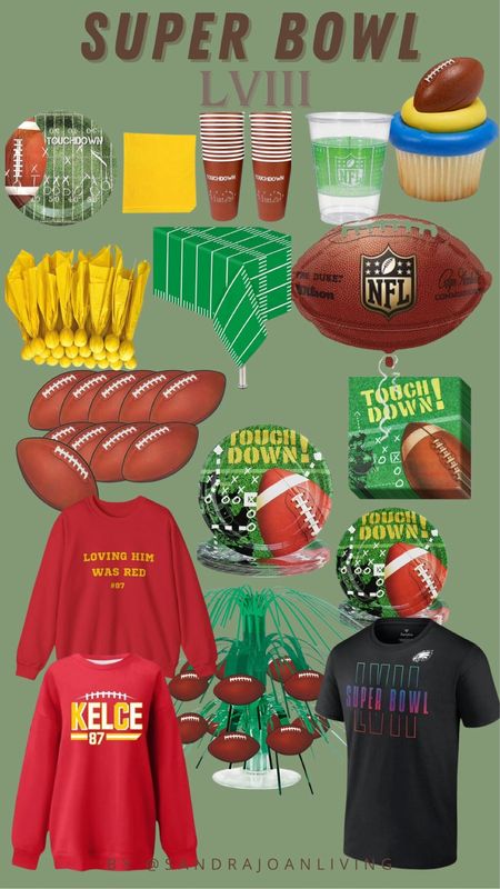 Super Bowl LVIII essentials 🏈🏆 #superbowlLVIII

#LTKhome #LTKparties #LTKSeasonal