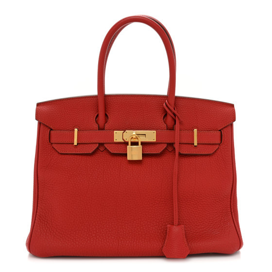 Togo Birkin 30 Vermillion | FASHIONPHILE (US)