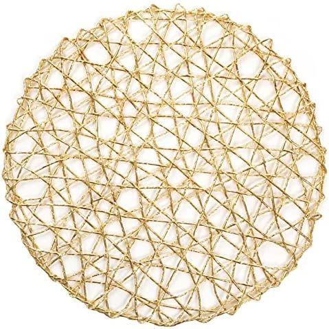 CY SISTERS Woven Placemats Set of 12 Dining Table Decoration Centerpiece Festival Hollow Out Table D | Amazon (US)