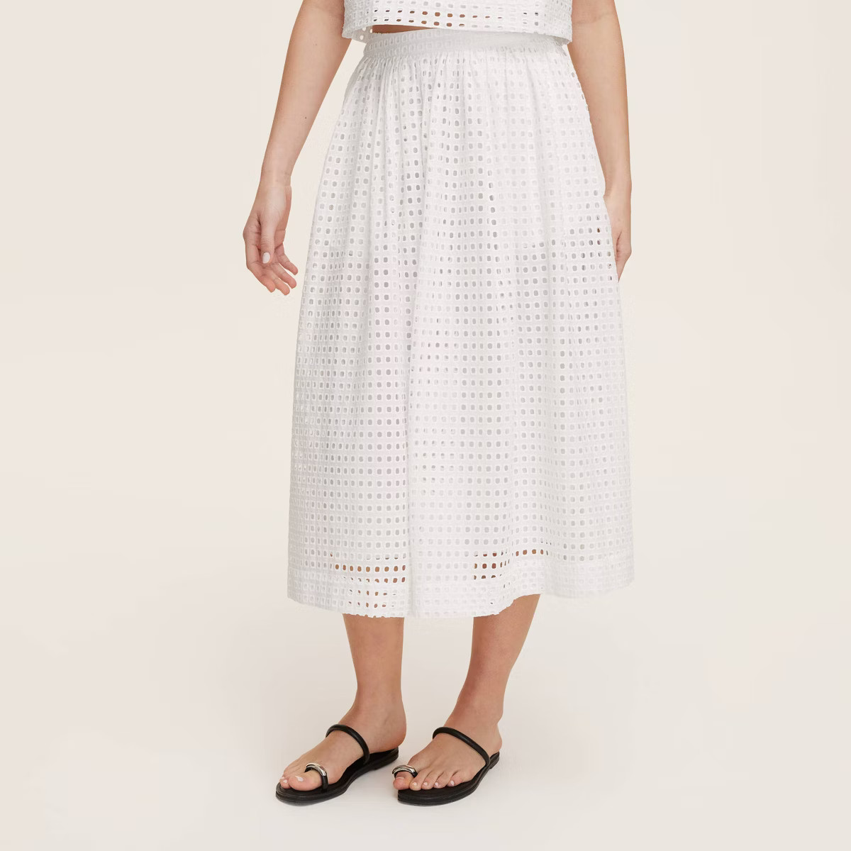 Women's Eyelet Volume Midi Skirt - kate spade new york x Target  White | Target