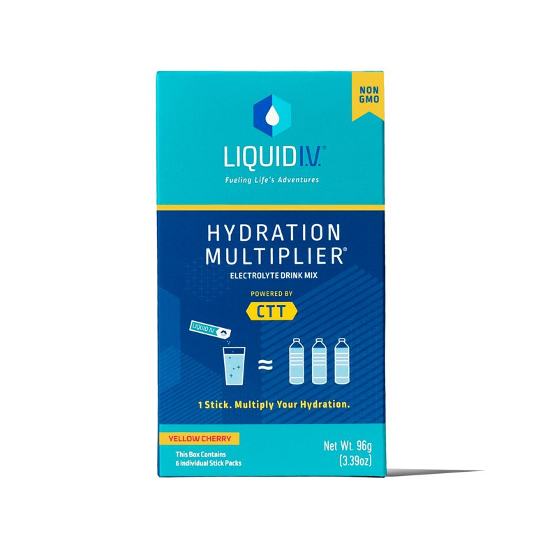 Liquid I.VLiquid I.V. Hydration Multiplier, Golden Cherry, 6 Ct, Electrolyte Powder PacketsUSD$8.... | Walmart (US)