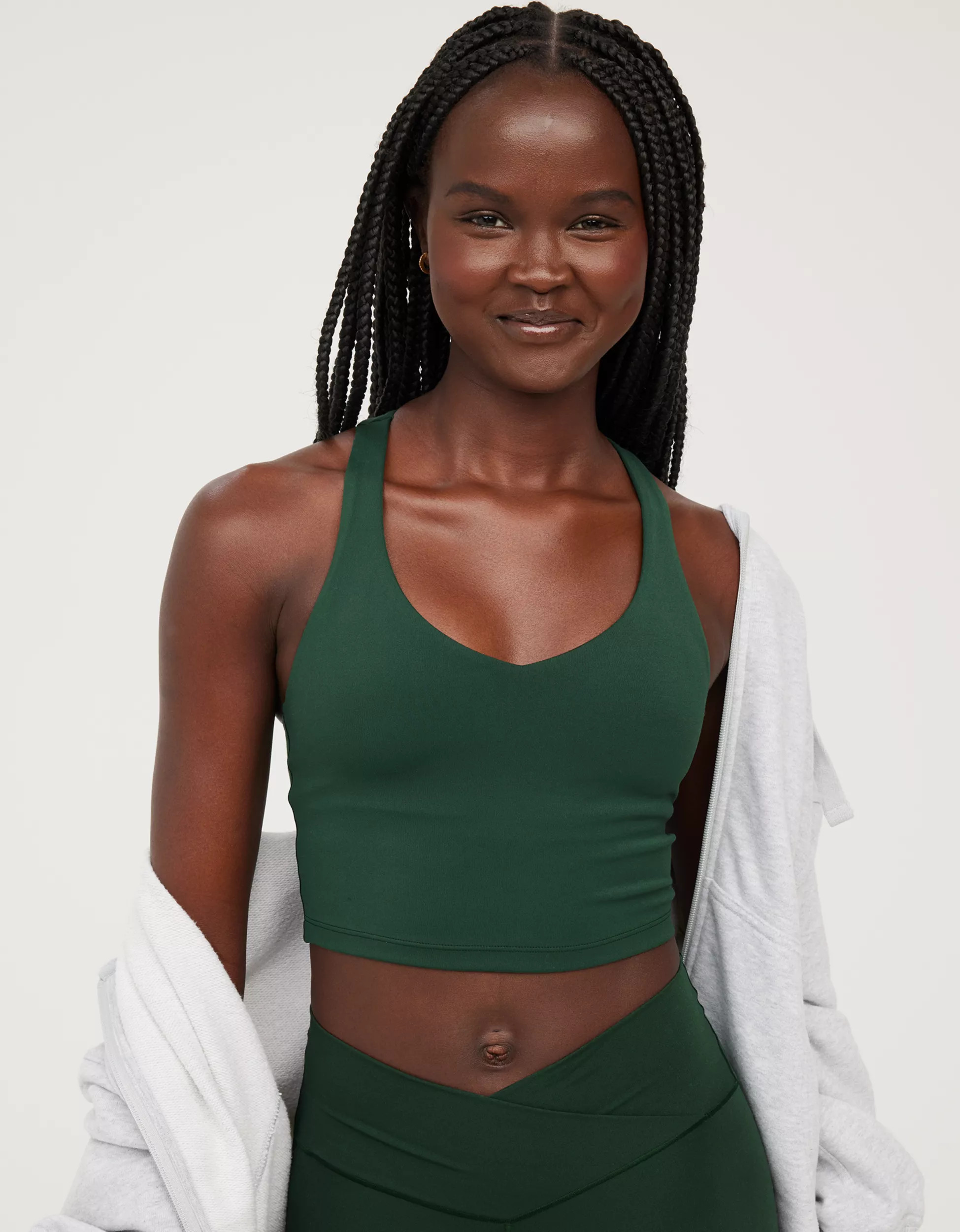 OFFLINE By Aerie Real Me Low Key Racerback Sports Bra | Aerie