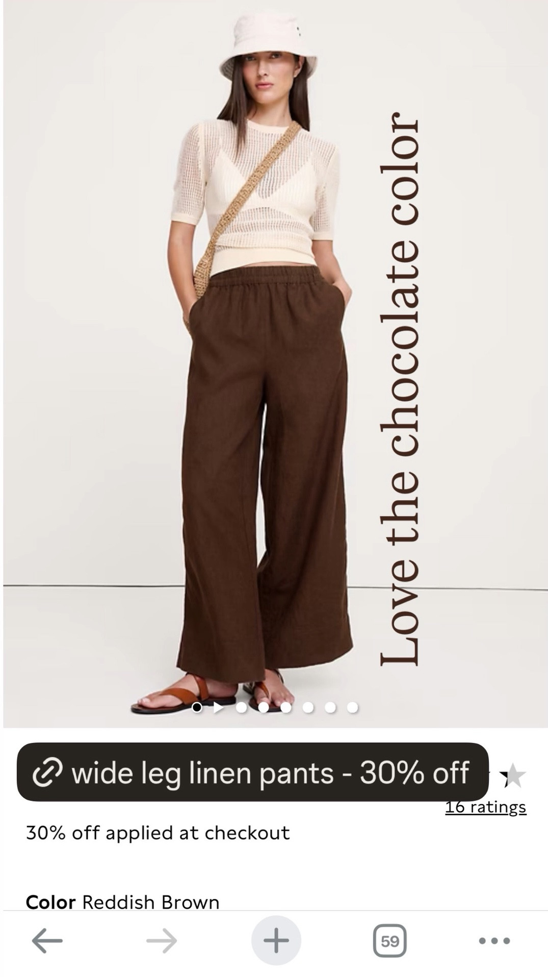 Love the chocolate color

#LTKootd #LTKSeasonal #LTKSaleAlert
