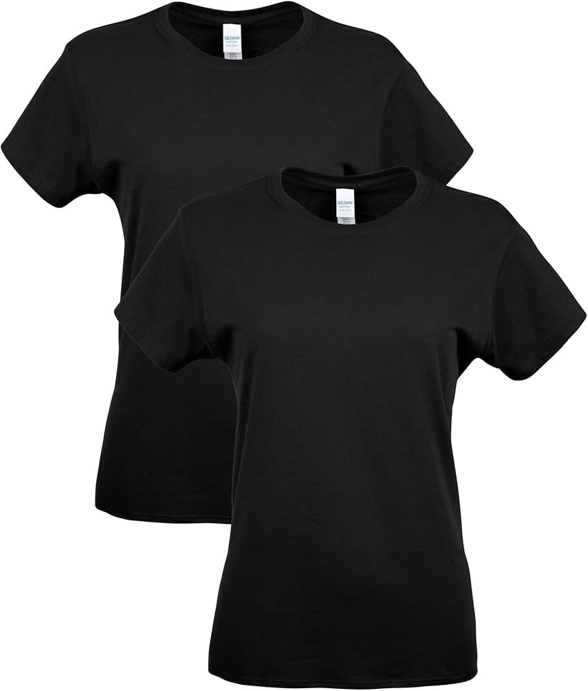 Gildan Women's Softstyle Cotton T-Shirt, Style G64000l, 2-Pack | Amazon (US)