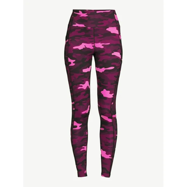Love & Sports Women's High Rise Printed Leggings - Walmart.com | Walmart (US)